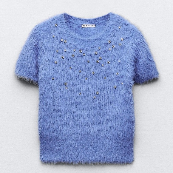 Zara Tops - ZARA JEWEL SWEATER